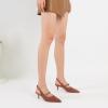 imageMostrin Kitten Heels for Women Slingback Pointed Closed Toe Heels Womens Pumps Shoes for Wedding Party CommutingBrown03