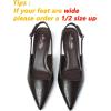 imageMostrin Slingback Kitten Heels for Women Pointed Closed Toe Heels Low Pumps Shoes for Party Work OfficeChoc Croc