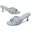 image:imageMostrin Kitten Heels for Women Pointed Toe Vintage Mules Heels Sexy Slip on Stiletto Backless Sandals for Party Wedding DailyBlue 01