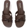 image:imageMostrin Kitten Heels for Women Pointed Toe Vintage Mules Heels Sexy Slip on Stiletto Backless Sandals for Party Wedding DailyDarkbrown 01