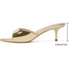 image:imageMostrin Kitten Heels for Women Pointed Toe Vintage Mules Heels Sexy Slip on Stiletto Backless Sandals for Party Wedding DailyGold