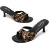 image:imageMostrin Kitten Heels for Women Pointed Toe Vintage Mules Heels Sexy Slip on Stiletto Backless Sandals for Party Wedding DailyLeopard 01