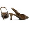 image:imageMostrin Kitten Heels for Women Slingback Pointed Closed Toe Heels Womens Pumps Shoes for Wedding Party CommutingBrown09