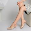 image:imageMostrin Kitten Heels for Women Slingback Pointed Closed Toe Heels Womens Pumps Shoes for Wedding Party CommutingNude09