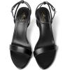image:imageMostrin Strappy Heels for Women Lace Up Ankle Strap Round Open Toe Stiletto High Heels Womens Heeled Sandals for Prom Party DailyBlack08