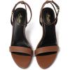 image:imageMostrin Strappy Heels for Women Lace Up Ankle Strap Round Open Toe Stiletto High Heels Womens Heeled Sandals for Prom Party DailyBrown08