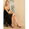 image:imageMostrin Strappy Heels for Women Lace Up Ankle Strap Round Open Toe Stiletto High Heels Womens Heeled Sandals for Prom Party DailyBurgundy08
