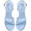 image:imageMostrin Strappy Heels for Women Lace Up Ankle Strap Round Open Toe Stiletto High Heels Womens Heeled Sandals for Prom Party DailyLight Blue
