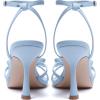 image:imageMostrin Strappy Heels for Women Lace Up Ankle Strap Round Open Toe Stiletto High Heels Womens Heeled Sandals for Prom Party DailyLight Blue