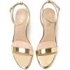 image:imageMostrin Strappy Heels for Women Lace Up Ankle Strap Round Open Toe Stiletto High Heels Womens Heeled Sandals for Prom Party DailyShiny Gold08