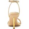 image:imageMostrin Strappy Heels for Women Lace Up Ankle Strap Round Open Toe Stiletto High Heels Womens Heeled Sandals for Prom Party DailyShiny Gold08
