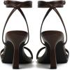 image:imageMostrin Womens Sandals Strappy Heels for Women Ankle Strap Lace Up Square Open Toe Heels Tie Up Stiletto High Heeled Sandals for Prom Party Daily WearCoffee Brown