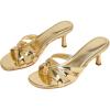 image:imageMostrin Kitten Heels for Women Pointed Toe Vintage Mules Heels Sexy Slip on Stiletto Backless Sandals for Party Wedding DailyGold Paten 01