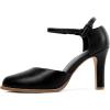 image:imageMostrin Closed Toe Chunky High Heels Comfortable Dress Shoes for Women Pumps Vintage Heels Dressy Wedding Party Formal Office Business DOrsay Pumps ShoesBlack