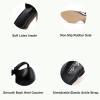 image:imageMostrin Closed Toe Chunky High Heels Comfortable Dress Shoes for Women Pumps Vintage Heels Dressy Wedding Party Formal Office Business DOrsay Pumps ShoesBlack