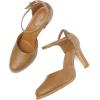 image:imageMostrin Closed Toe Chunky High Heels Comfortable Dress Shoes for Women Pumps Vintage Heels Dressy Wedding Party Formal Office Business DOrsay Pumps ShoesLight Brown