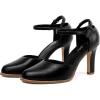 image:imageMostrin Closed Toe Chunky High Heels Comfortable Dress Shoes for Women Pumps Vintage Heels Dressy Wedding Party Formal Office Business DOrsay Pumps ShoesBlack