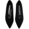 image:imageMostrin Kitten Heels for Women Pointed Closed Toe Heels Low Pumps Shoes for Party Work OfficeBlack Suede