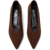 image:imageMostrin Kitten Heels for Women Pointed Closed Toe Heels Low Pumps Shoes for Party Work OfficeEspresso Suede