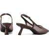 image:imageMostrin Kitten Heels for Women Pointed Toe Pumps Patent Leather Low Heel Slingback Heels with Buckle Dress Shoes for Dating Party WorkingDarkbrown Mesh 06