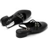 image:imageMostrin Mary Jane Shoes Women Slingback Chunky Low Heels for Women Closed Rounded Toe Ankle Strap Pumps Daily Wedding Party Dress ShoesBlackpu