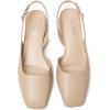 image:imageMostrin Nude Chunky Low Heels for Women DOrsay Slingback Block Heel Pumps Closed Square Toe Mary Jane Dress Shoes for Work Office Daily Wedding