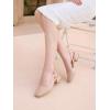 image:imageMostrin Nude Chunky Low Heels for Women DOrsay Slingback Block Heel Pumps Closed Square Toe Mary Jane Dress Shoes for Work Office Daily Wedding