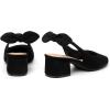image:imageMostrin Womens Chunky Low Heels DOrsay Slingback Block Heel Pumps Closed Square Toe Dress Shoes for Work Office Daily WeddingBlack 05