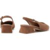 image:imageMostrin Womens Chunky Low Heels DOrsay Slingback Block Heel Pumps Closed Square Toe Dress Shoes for Work Office Daily WeddingBrown Suede 03