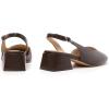 image:imageMostrin Womens Chunky Low Heels DOrsay Slingback Block Heel Pumps Closed Square Toe Dress Shoes for Work Office Daily WeddingChoc Brown 02