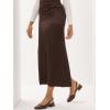 image:imageMostrin Womens Chunky Low Heels DOrsay Slingback Block Heel Pumps Closed Square Toe Dress Shoes for Work Office Daily WeddingChoc Brown 02