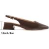 image:imageMostrin Womens Chunky Low Heels DOrsay Slingback Block Heel Pumps Closed Square Toe Dress Shoes for Work Office Daily WeddingChocbrown 03