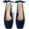 image:imageMostrin Womens Chunky Low Heels DOrsay Slingback Block Heel Pumps Closed Square Toe Dress Shoes for Work Office Daily WeddingNavyblue 05