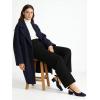 image:imageMostrin Womens Chunky Low Heels DOrsay Slingback Block Heel Pumps Closed Square Toe Dress Shoes for Work Office Daily WeddingNavyblue 05