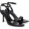 image:imageMostrin Strappy Heels for Women Lace Up Ankle Strap Round Open Toe Stiletto High Heels Womens Heeled Sandals for Prom Party DailyBlack 06