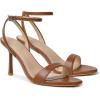 image:imageMostrin Strappy Heels for Women Lace Up Ankle Strap Round Open Toe Stiletto High Heels Womens Heeled Sandals for Prom Party DailyBrown 06