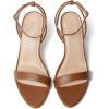 image:imageMostrin Strappy Heels for Women Lace Up Ankle Strap Round Open Toe Stiletto High Heels Womens Heeled Sandals for Prom Party DailyBrown 06