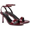 image:imageMostrin Strappy Heels for Women Lace Up Ankle Strap Round Open Toe Stiletto High Heels Womens Heeled Sandals for Prom Party DailyBurgundy 06