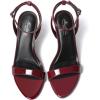image:imageMostrin Strappy Heels for Women Lace Up Ankle Strap Round Open Toe Stiletto High Heels Womens Heeled Sandals for Prom Party DailyBurgundy 06