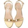 image:imageMostrin Strappy Heels for Women Lace Up Ankle Strap Round Open Toe Stiletto High Heels Womens Heeled Sandals for Prom Party DailyShiny Gold 06