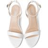 image:imageMostrin Strappy Heels for Women Lace Up Ankle Strap Round Open Toe Stiletto High Heels Womens Heeled Sandals for Prom Party DailyWhite 06
