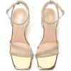 image:imageMostrin Womens Sandals Strappy Heels for Women Ankle Strap Lace Up Heels Square Open Toe Heels Tie Up Stiletto High Heeled Sandals for Prom Party Daily WearSparkling Gold07