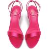 image:imageMostrin Strappy Heels for Women Lace Up Ankle Strap Round Open Toe Stiletto High Heels Womens Heeled Sandals for Prom Party DailyHot Pink Satin08