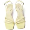 image:imageMostrin Womens Sandals Strappy Heels for Women Ankle Strap Lace Up Heels Square Open Toe Heels Tie Up Stiletto High Heeled Sandals for Prom Party Daily WearYellow07