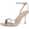 image:imageMostrin Strappy Heels for Women Lace Up Ankle Strap Round Open Toe Stiletto High Heels Womens Heeled Sandals for Prom Party DailySilver08