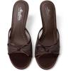 image:imageMostrin Kitten Heels for Women Round Toe Heels With Bow Vintage Mules Sexy Slip on Stiletto Backless Sandals for Party DailyDark Brown