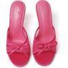 image:imageMostrin Kitten Heels for Women Round Toe Heels With Bow Vintage Mules Sexy Slip on Stiletto Backless Sandals for Party DailyHot Pink