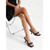 image:imageMostrin Kitten Heels for Women Round Toe Heels With Bow Vintage Mules Sexy Slip on Stiletto Backless Sandals for Party DailyLeopard03