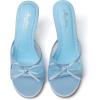 image:imageMostrin Kitten Heels for Women Round Toe Heels With Bow Vintage Mules Sexy Slip on Stiletto Backless Sandals for Party DailyLight Blue