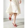 image:imageMostrin Kitten Heels for Women Round Toe Heels With Bow Vintage Mules Sexy Slip on Stiletto Backless Sandals for Party DailyRed03